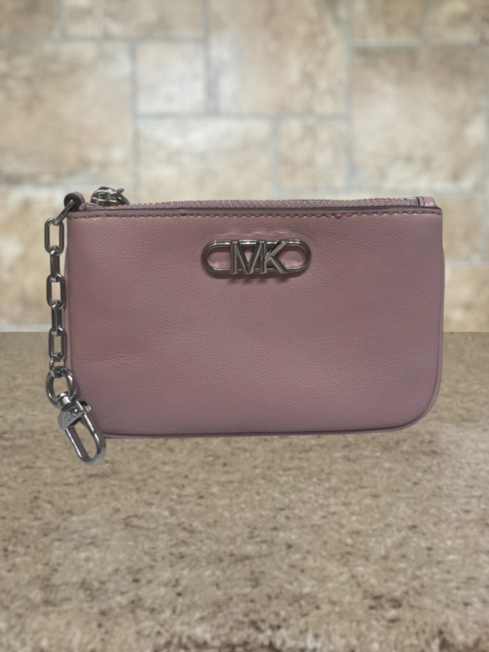 Michael Kors Parker Pouch Wallet Purple Royal Pink